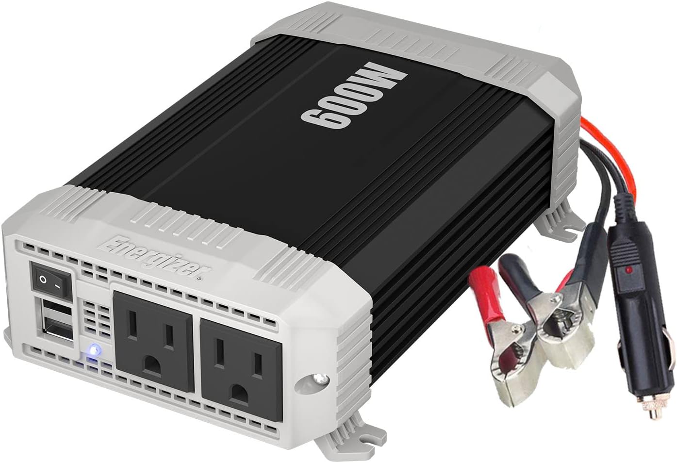 600W Car Power Inverter - 12V DC To 110V AC, Fast USB-C & USB-A Ports, Dual AC Outlets For Road Trips, Camping, And Charging Laptops & Phones On The Go - View #4