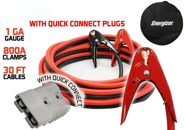 New Open Box ENB130 Energizer 1 Gauge 30' Kit - Permanently Install these Jumper Cables with Quick Connect