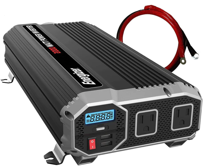 thumbnail image 2 of 2000W Car Power Inverter – DC 12V To AC 110V-120V Converter With Outlets (Modified Sine Wave) 2 of 3