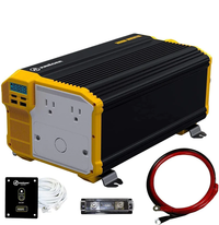 KR3000 Krieger 3000 Watts Power Inverter 12V to 110V, Hardwire Kit