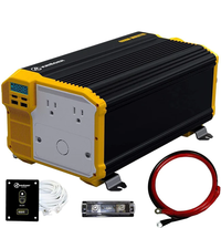 KR4000 Krieger 4000 Watts Power Inverter 12V to 110V,  Hardwire Kit