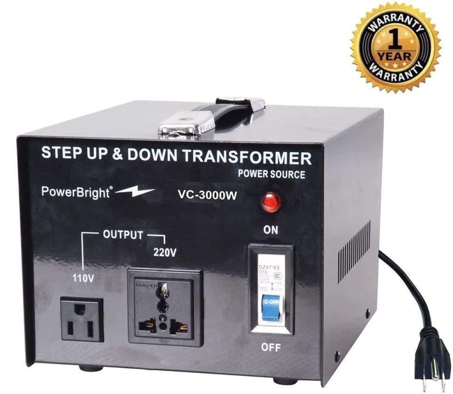 電圧変換器　変圧器　3000W VC-3000W POWER BRIGHT未使用 VC3000W PowerBright 3000 Watts Voltage Transformer