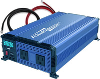 Products NEW PowerBright 1100 Watt 12V Power Inverter Dual 110V AC Outlets, Installation Kit Included, Automotive Back Up Power Supply for Blenders, Vacuums, Power Tools - ETL Approved Under UL STD 458