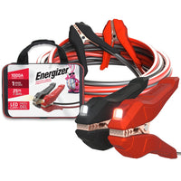 ENL125 Energizer 1-Gauge - Heavy Duty LED Jumper Battery Cables 25 Ft Booster Jump Start
