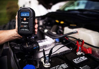Energizer ENC8A 8-Amp Battery Charger image of car battery charging 