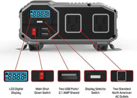 Refurbished ENK2000 ENERGIZER 2000 Watt 12V DC to 110V AC Power Inverter With USB