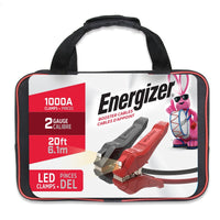 ENL220 Energizer Flash Light LED 2 Gauge 20 Feet - Heavy Duty LED Battery jumper Cables