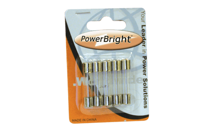 PowerBright F15A - 15 Amp Glass Fuse main image